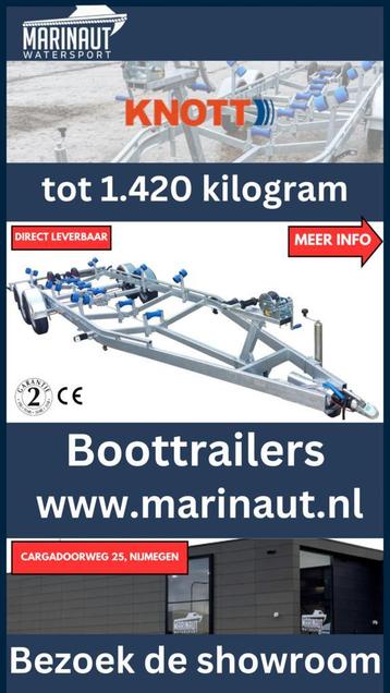 Boottrailer 1.420 kilogram netto en 7,5 meter. Laagste prijs beschikbaar voor biedingen