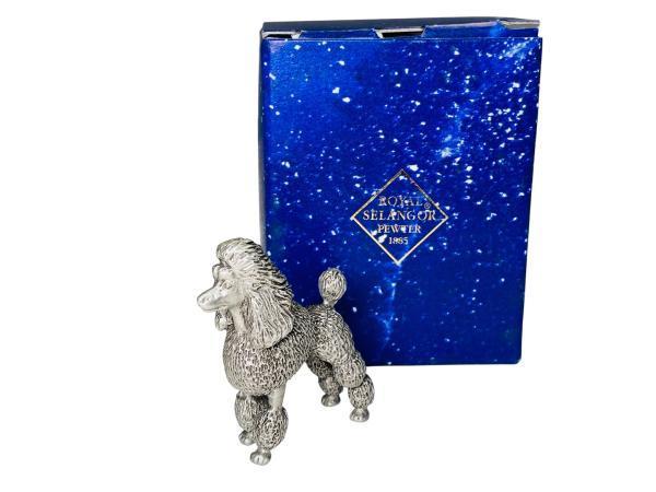 Veiling - Royal Selangor | Poodle |  Tinnen Sculptuur, Antiek en Kunst, Antiek | Tin