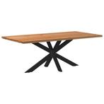 vidaXL Eettafel rechthoekig 200x100x74 cm massief eikenhout, Verzenden, Nieuw