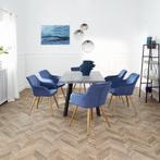 2dekans | tectake® - Stoel Marilyn fluweellook - creme/goud, Huis en Inrichting, Tafels | Salontafels, Ophalen of Verzenden, Zo goed als nieuw