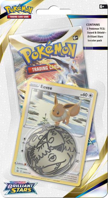 Pokémon TCG Sword & Shield Brilliant Checklane-Eevee beschikbaar voor biedingen