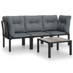 Loungeset Poly Rattan | Retourdeal | Tuin Relaxen 60%, Rotan, 3 zitplaatsen, Nieuw, Ophalen of Verzenden
