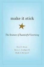 9780674729018 Make It Stick Science Of Learning, Boeken, Verzenden, Nieuw, Peter C. Brown