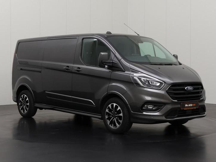 Ford Transit Custom 2.0TDCi Automaat Lang Sport | Leder, Auto's, Bestelauto's, Dealer onderhouden, Lease, Overige kleuren, Automaat