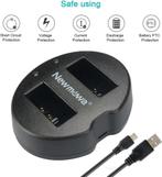 Newmowa  dubbele USB-oplader voor Nikon EN-EL20 accu nr...., Ophalen of Verzenden, Zo goed als nieuw