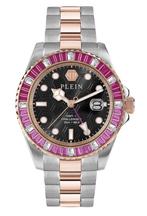 Philipp Plein PWPZA0424 GMT-I Challenger Baguettes horloge, Overige merken, Staal, Staal, Verzenden