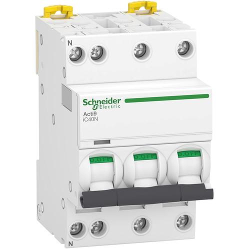 Schneider Acti9 IC40N 3P+N B16A Aardlekschakelaar - A9P44716, Doe-het-zelf en Verbouw, Elektra en Kabels, Overige typen, Nieuw