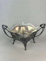 WMF - Tafelmiddenstuk - Glas, Gerijpt met zilver -