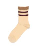 HEMA Damessokken rib strepen geel 3=40% / 2=20%, Verzenden, Nieuw, Geel