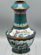 Vaas - Porselein - China - Cloisonné vaas  (Zonder, Antiek en Kunst