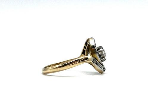 Zonder Minimumprijs - Ring - 18 karaat Geel goud - 0.20ct., Sieraden, Tassen en Uiterlijk, Ringen