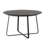 *WOONWINKEL* Teak Salontafel Schuine Rand Zwart, Huis en Inrichting, Tafels | Salontafels, Verzenden, Nieuw