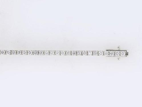 Armband - 14 karaat Witgoud - 2.62ct. tw. Diamant, Sieraden, Tassen en Uiterlijk, Armbanden