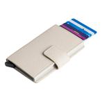 Figuretta Leren RFID Compact Cardprotector Unisex - Beige, Nieuw, Verzenden