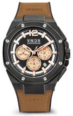VNDX Wise Man Silicon Bruin LB11899-17 horloge, Sieraden, Tassen en Uiterlijk, Horloges | Heren, Overige merken, Staal, Verzenden