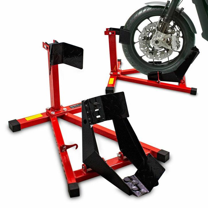 Motorstandaard voorwiel zwart / rood, Auto diversen, Autogereedschap, Nieuw, Verzenden