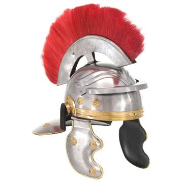 vidaXL Soldatenhelm Romeins replica staal zilverkleurig beschikbaar voor biedingen