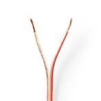 Luidsprekerkabel op rol | 100 meter (2.5 mm², Transparant), Verzenden, Nieuw