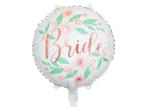 Helium Ballon Bride Bloemen Leeg 45cm, Verzenden, Nieuw