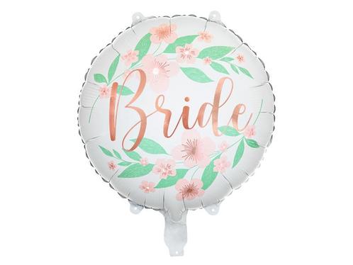 Helium Ballon Bride Bloemen Leeg 45cm, Hobby en Vrije tijd, Feestartikelen, Nieuw, Verzenden