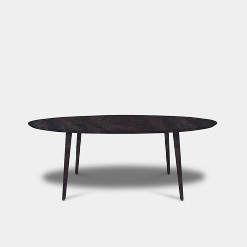 Tafel Ovaal Eikenhout  Konisch  200x100, Huis en Inrichting, Tafels | Eettafels