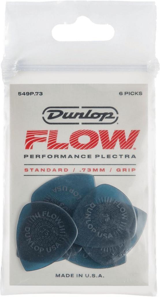 Jim Dunlop 549-073 Flow plectrum 0.73 mm 6-pack, Muziek en Instrumenten, Instrumenten | Toebehoren, Elektrische gitaar, Nieuw