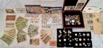 Wereld. Collection of coins, banknotes and stamps BIG LOT -