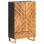 Hoge Kast Mangohout 60cm - Retourdeal - Stijlvol & Betaal..., Huis en Inrichting, 100 tot 150 cm, Nieuw, 25 tot 50 cm, 50 tot 100 cm