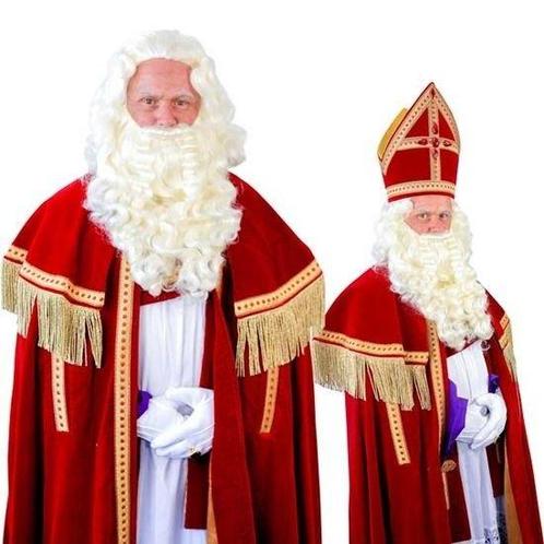 Sinterklaas baard TV-Sint kanekalon, Hobby en Vrije tijd, Feestartikelen, Feestartikel, Nieuw, Verzenden