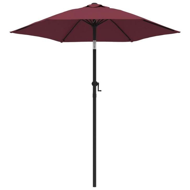 Parasol Bordeaux 200cm - Retourdeal - 51% Korting!, Tuin en Terras, Parasols, 2 tot 3 meter, Kantelbaar, Nieuw, Stokparasol, Ophalen of Verzenden