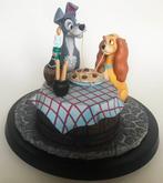 Beeldje, Lady and the Tramp - 28 cm - Hars - 2016, Nieuw