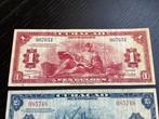 Curaçao. - 1 and 2½ Gulden 1942 - Pick 35a and 36 (Zonder, Postzegels en Munten