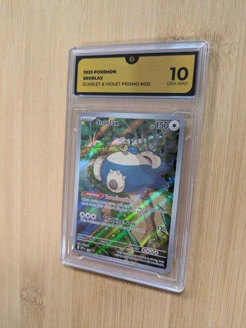 Pokémon - 1 Card - GRADE 10 Snorlax 051 - 151 SET Scarlet, Hobby en Vrije tijd, Verzamelkaartspellen | Pokémon