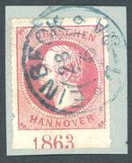 Hannover 1859 - 1863 - volledige jaartal op de onderrand bij, Gestempeld