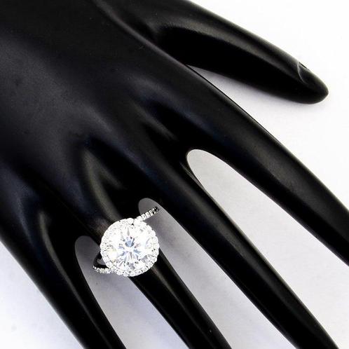 Zonder Minimumprijs - Ring - 14 karaat Witgoud - 4.29ct. tw., Sieraden, Tassen en Uiterlijk, Ringen