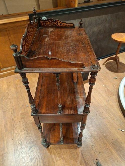 Rek - Mahonie - Eettafel met mahonie inleg, Antiek en Kunst, Antiek | Overige Antiek