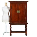 Hollands Koloniaal Tafelkastje ingericht als bar met brons b, Antiek en Kunst, Ophalen of Verzenden