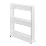 Keukentrolley kunststof met 3 manden 72x12x54,5 cm wit, Huis en Inrichting, Verzenden, Nieuw