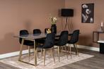 Eetkamerstoel - Kelsey - Zwart - Fluweel - Jörn, Verzenden, Nieuw