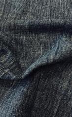 760x145cm!! Exclusieve denim blue stone wash stof zonder, Antiek en Kunst, Antiek | Kleden en Textiel