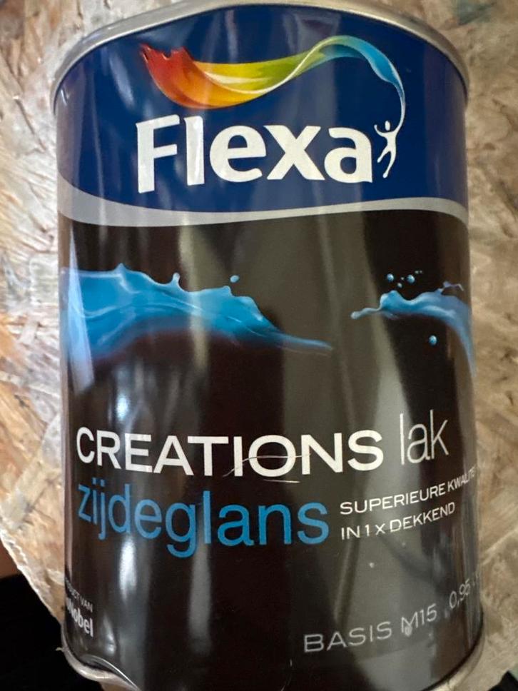 Flexa creations lak zijdeglans - wit - 1 liter, Doe-het-zelf en Verbouw, Verf, Beits en Lak, Lak, Wit, Nieuw, Minder dan 5 liter