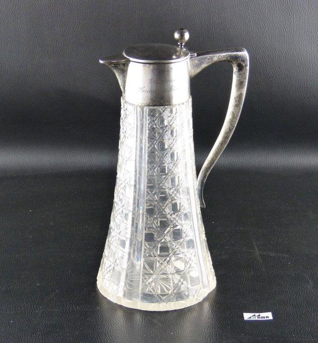 Böhm, Hugo/ Schwäbisch Gmünd - Karaf - Wijn-/sapkan - .800, Antiek en Kunst, Antiek | Goud en Zilver