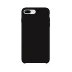 iPhone 7 Plus Siliconen Back Cover - Zwart, Telecommunicatie, Mobiele telefoons | Toebehoren en Onderdelen, Nieuw, Bescherming