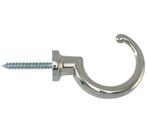 Schroefhaak Borst 50mm glans nikkel, Huis en Inrichting, Woonaccessoires | Kapstokken, Verzenden, Nieuw