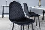 Eetkamerstoel - Kelsey - Zwart - Fluweel - Jörn, Verzenden, Nieuw