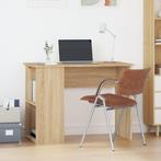 vidaXL Bureau 100x55x75 cm bewerkt hout sonoma eikenkleurig, Huis en Inrichting, Bureaus, Verzenden, Nieuw