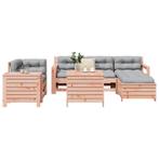 vidaXL 7-delige Loungeset massief douglas vurenhout, Verzenden, Nieuw, Loungeset