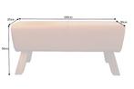 Design bank TURNBOCK 100cm cognac echt lederen mangohouten, Huis en Inrichting, Ophalen of Verzenden, Nieuw