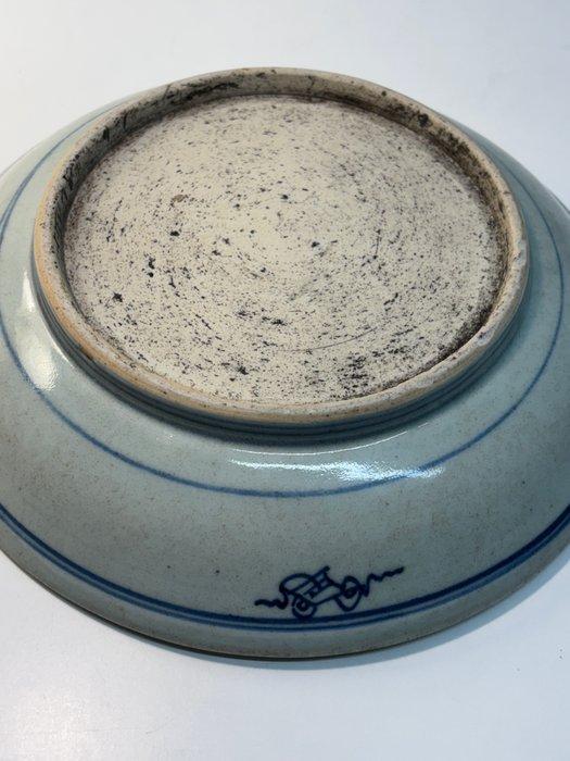 Bord - Assiette bleu blanc Qing - Porselein - Chinees bord, Antiek en Kunst, Antiek | Overige Antiek