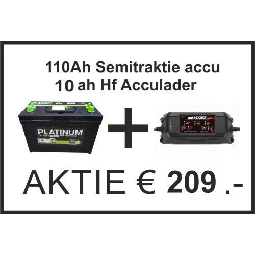 Combi Platinum dc31 110ah + 10Ah Lader, Auto-onderdelen, Accu's en Toebehoren, Nieuw, Verzenden